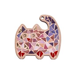 Рожевий кіт з мозаїки Ціна Україна