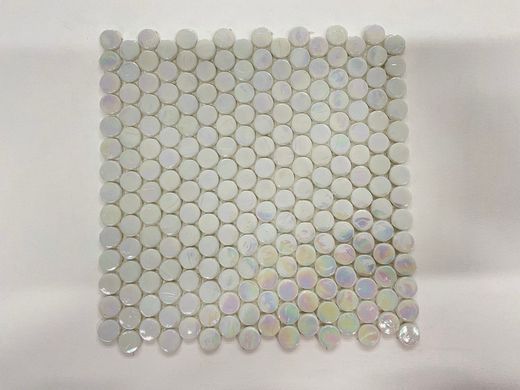 Кругла, скляна мозаїка CIR11 (D=19мм), Ціна за лист, Мозаїка для ванних кімнат