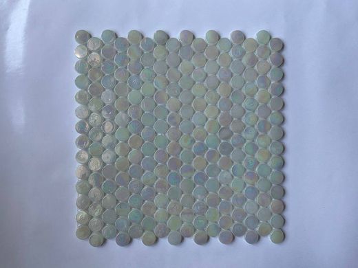 Круглая, стеклянная мозаика CIR12 (D=19мм), цена за 1 лист, Мозаика для хаммама