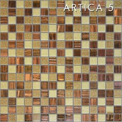 Микс Бежево-коричневый из мозаики размером 20х20мм