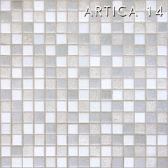 Мозаика  плитка серо-белая микс 327х327мм