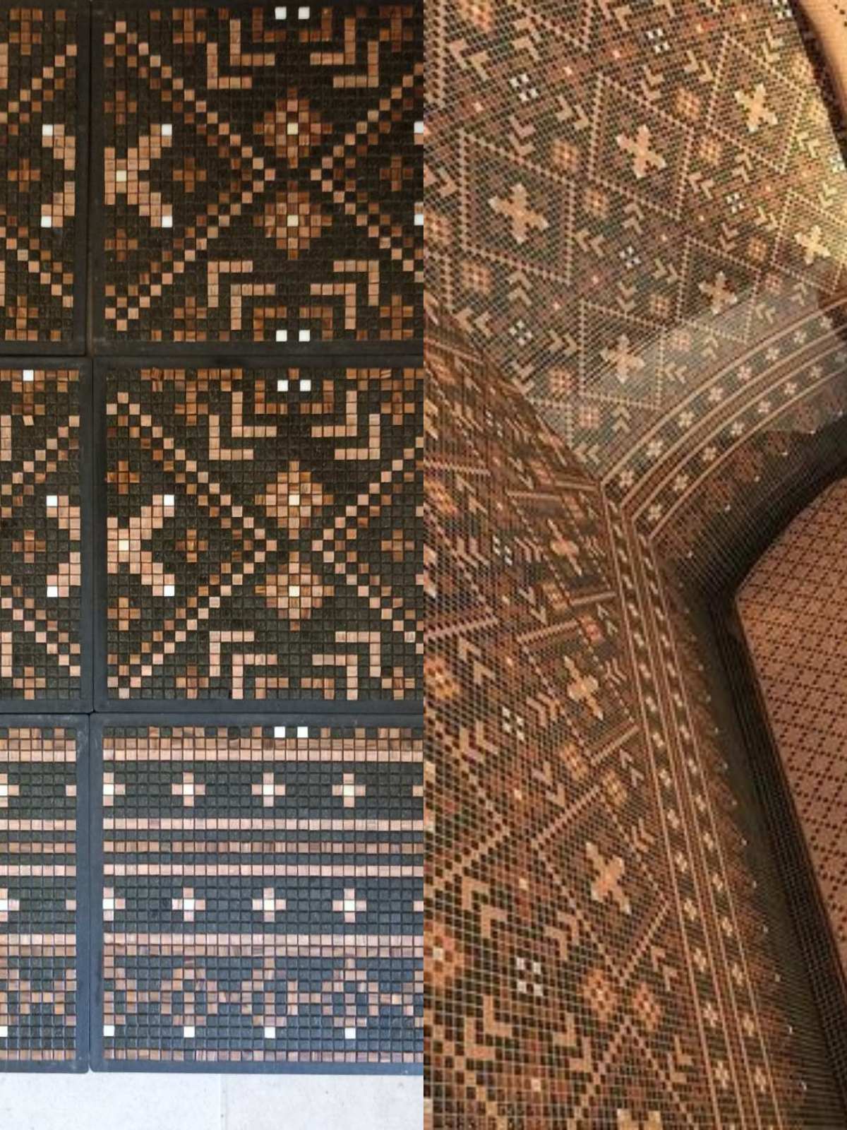Mozaika z geometrycznym wzorem Hammam