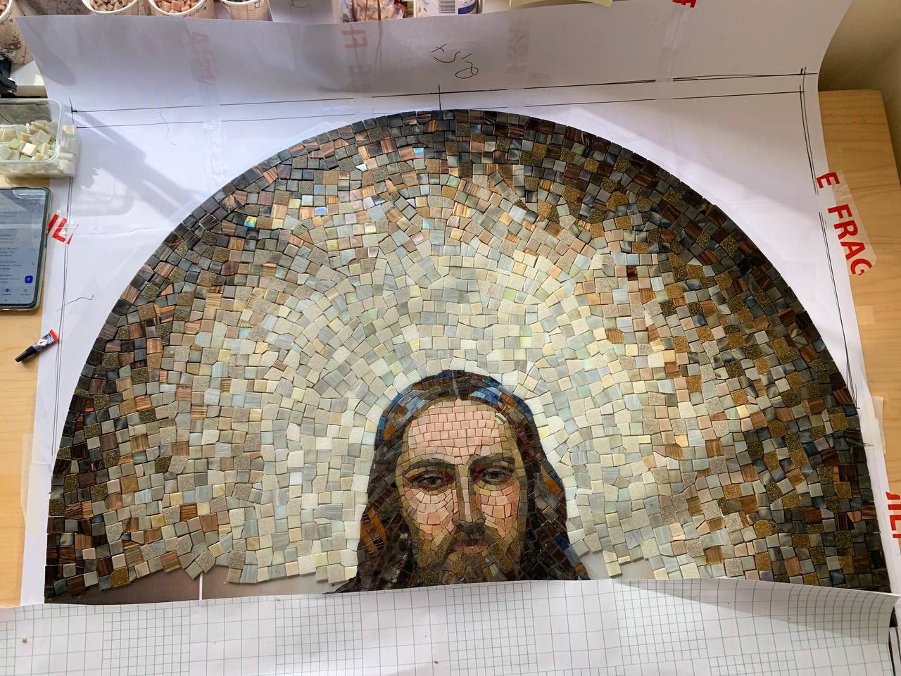 Mozaika Oblicze Chrystusa Ukraina Polska